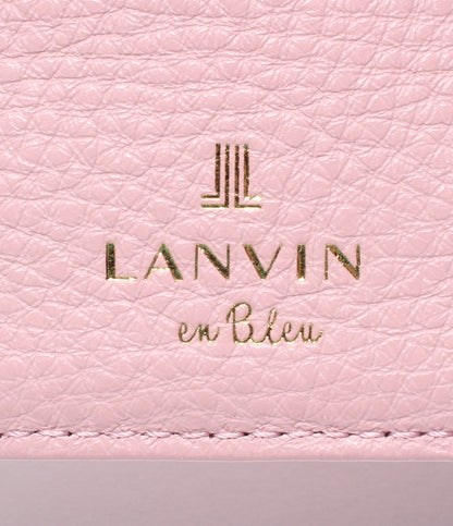 美品 ランバンオンブルー 二つ折り財布 レディース LANVIN en Bleu