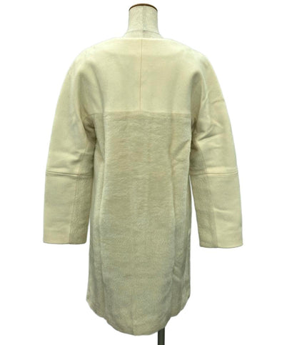 エトロ ノーカラーロングコート ウールアルパカ切り替え レディース SIZE 40 (L) ETRO