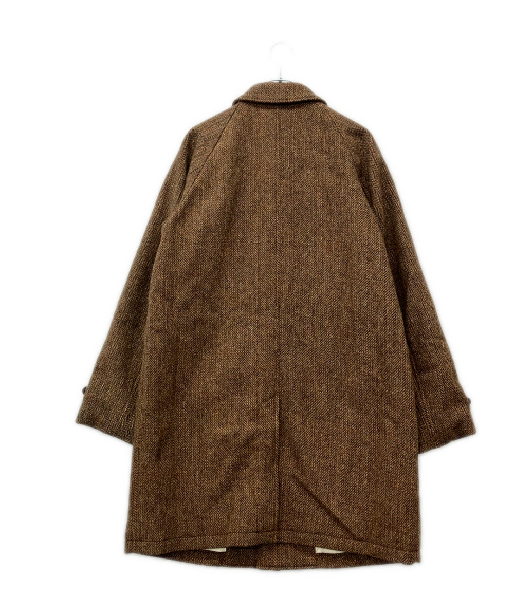 BEAMS PLUS ハリスツイード バルカラー コート メンズ SIZE XL ビームスプラス