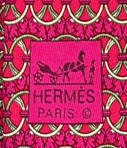 美品 HERMES ネクタイ シルク 100% 7996 EA メンズ エルメス
