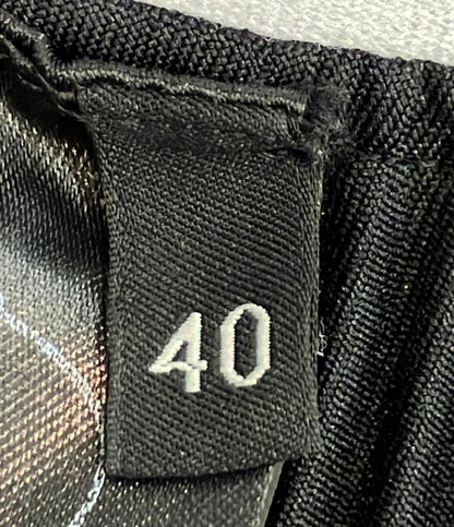 PRADA プリーツスカート ウエストロゴ レディース SIZE 40 (M) プラダ