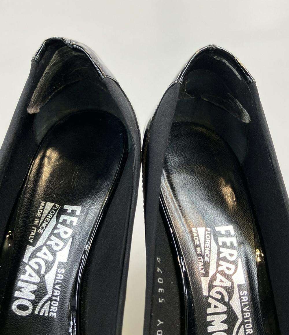 Salvatore Ferragamo ウェッジソールパンプス エナメル レディース SIZE 7 1/2 (25cm) サルヴァトーレフェラガモ