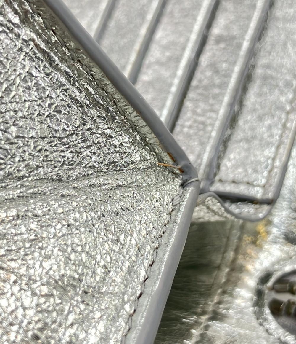 COMME des GARCONS ラウンドファスナー二つ折り財布 牛革 レディース コムデギャルソン