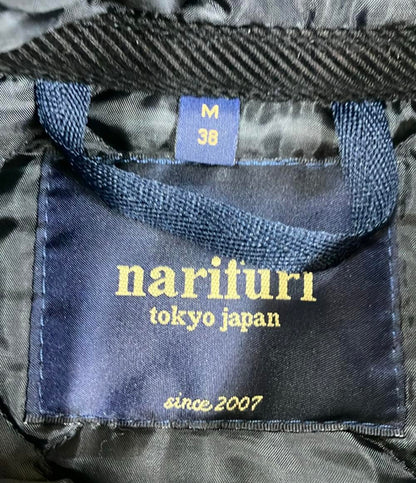 ナリフリ カモフラ柄ナイロン切り替えキルティングベスト メンズ SIZE M narifuri