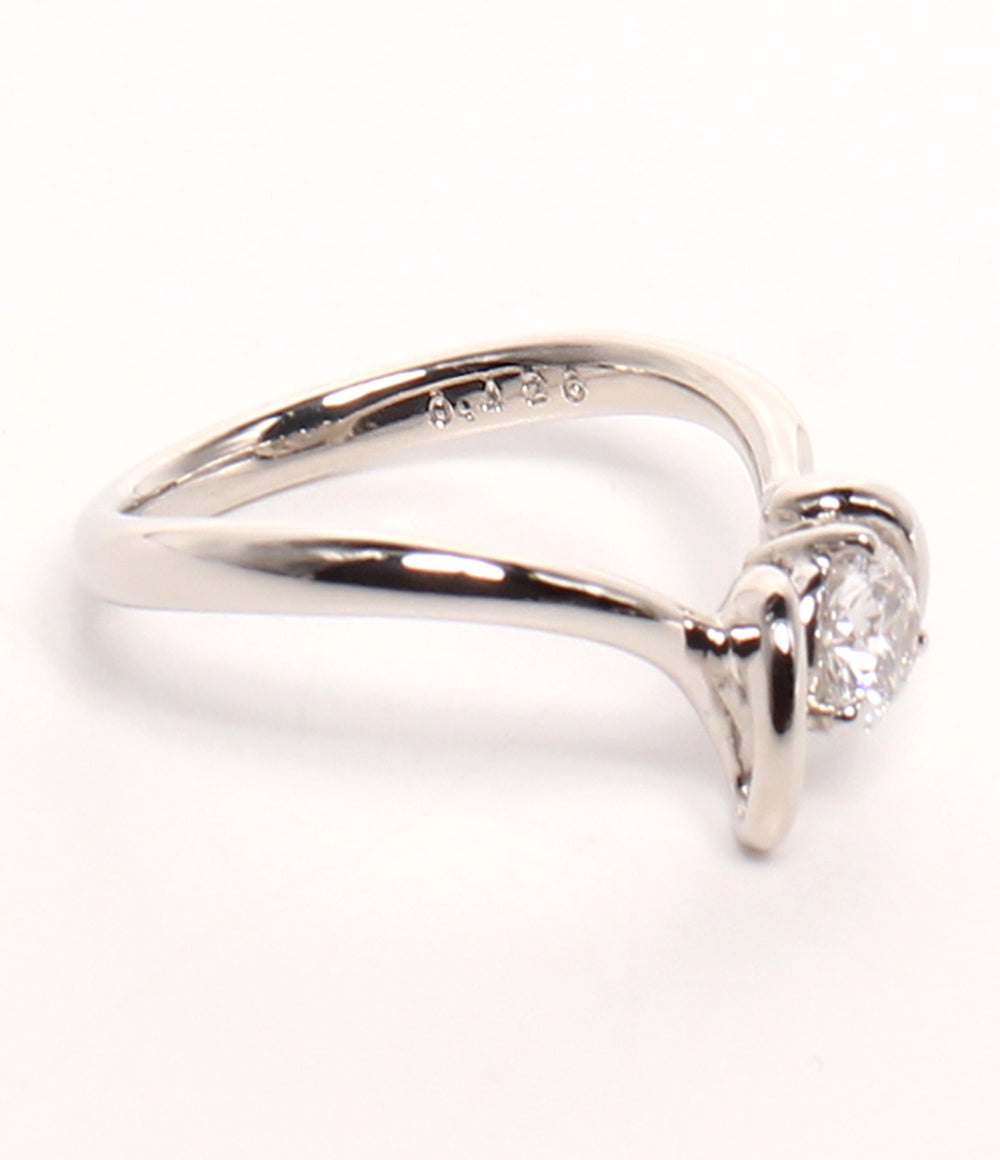 美品 リング 指輪 Pt900 ダイヤ 0.426ct レディース SIZE 10号
