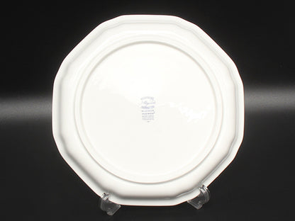 美品 WEDGWOOD オクタゴナルディッシュ 皿 24cm ブループラム ウエッジウッド