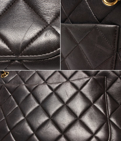 CHANEL チェーンショルダーバッグ 肩掛け ラムスキン ゴールド金具 マトラッセ レディース シャネル