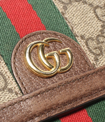 GUCCI Wホック二つ折り財布 GGスプリーム オフディア 523173 2149 レディース メンズ グッチ