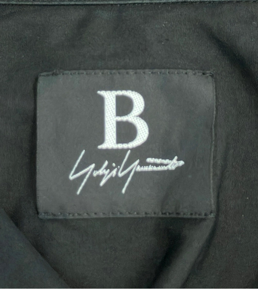 B YOHJI YAMAMOTO 半袖シャツ オープンカラー NV-B60-816 メンズ SIZE 2 (M) ビー ヨウジ ヤマモト