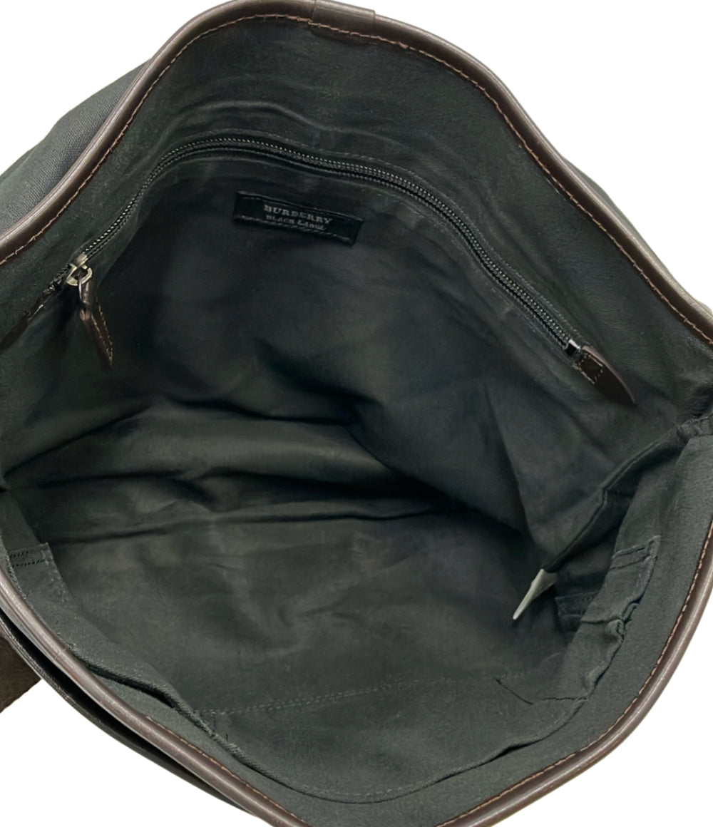 BURBERRY BLACK LABEL ショルダーバッグ 斜め掛け チェック柄 メンズ バーバリーブラックレーベル