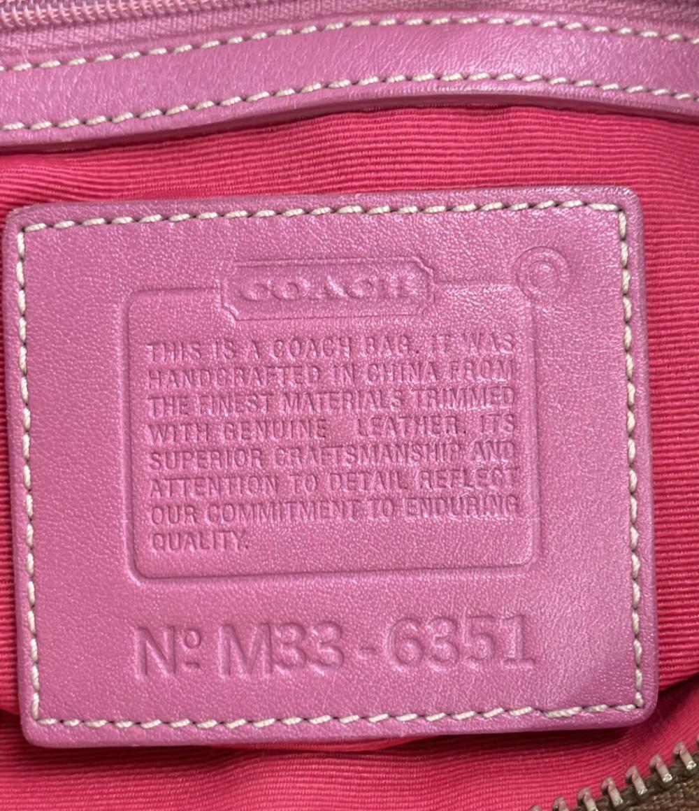 COACH ショルダーバッグ ハンドバッグ 肩掛け キャンバス ミニシグネチャー 6351 レディース コーチ