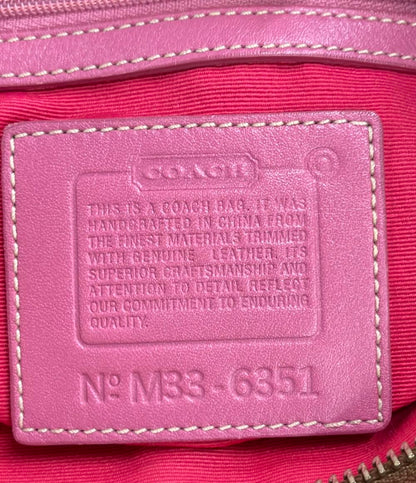 COACH ショルダーバッグ ハンドバッグ 肩掛け キャンバス ミニシグネチャー 6351 レディース コーチ