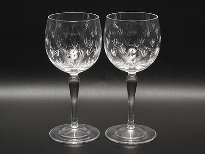 TIFFANY&Co. ワイングラス 2点セット ペア フローレット ティファニー