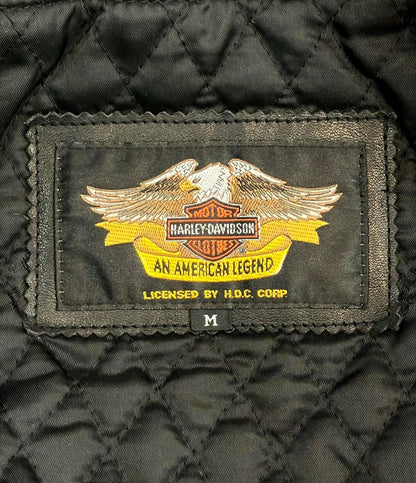 HARLEY DAVIDSON シングルライダースジャケット メンズ SIZE M ハーレーダビッドソン