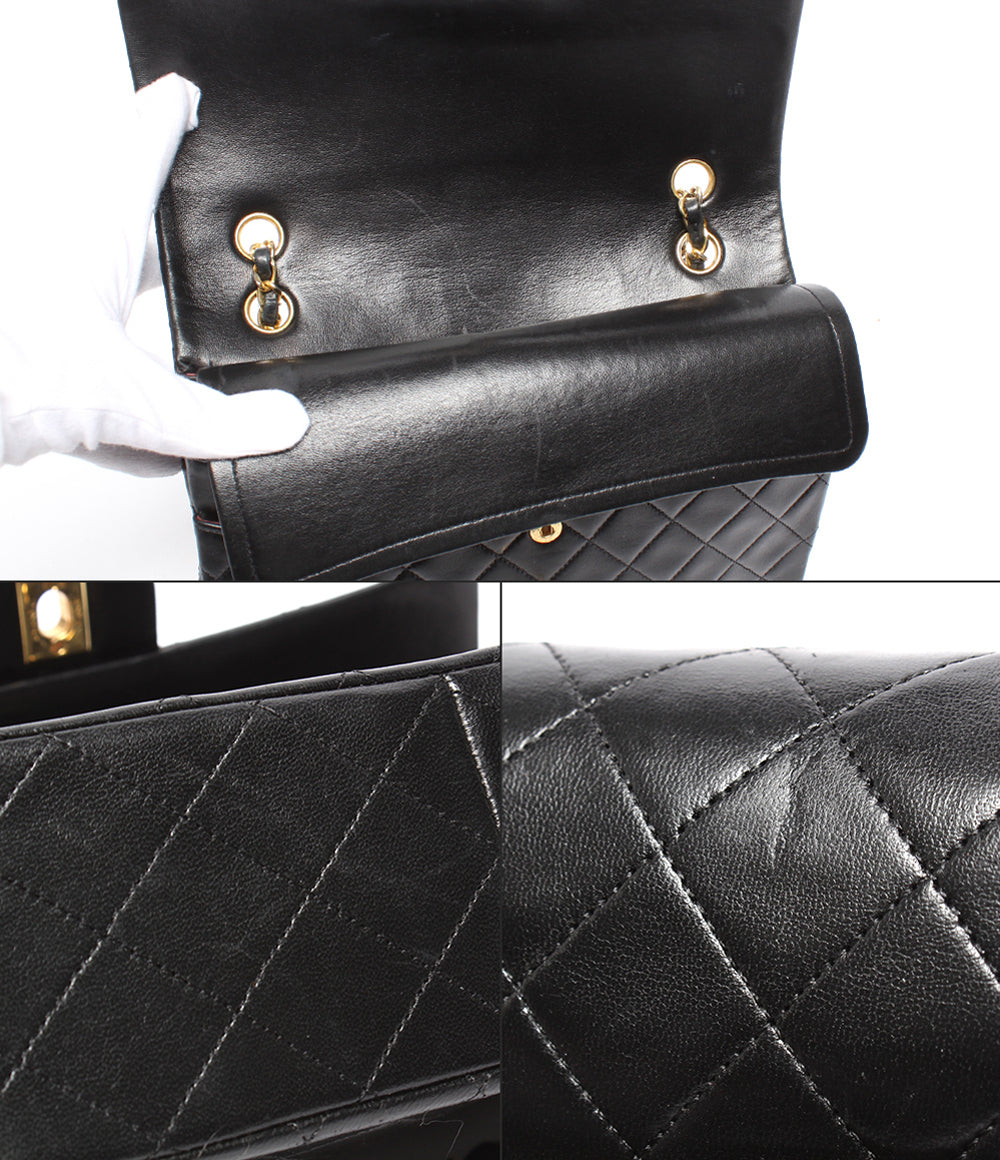 CHANEL ショルダーバッグ　マトラッセ　ダブルチェーン　ゴールド金具 シャネル ハンドバッグ ショルダーバッグ 肩掛け ダブルフラップ