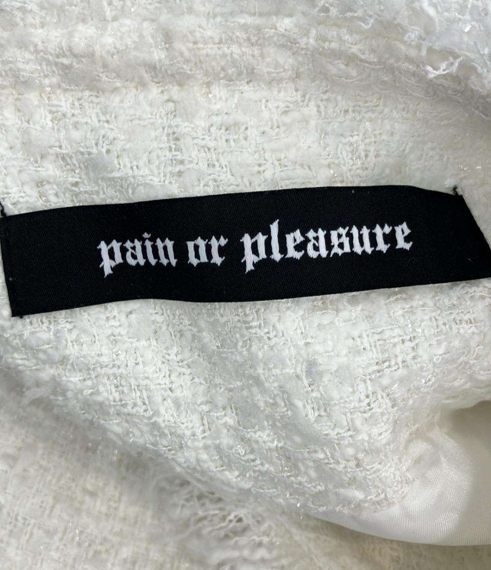 美品 ペインオアプレジャー ツイードジャケット レディース Pain or pleasure