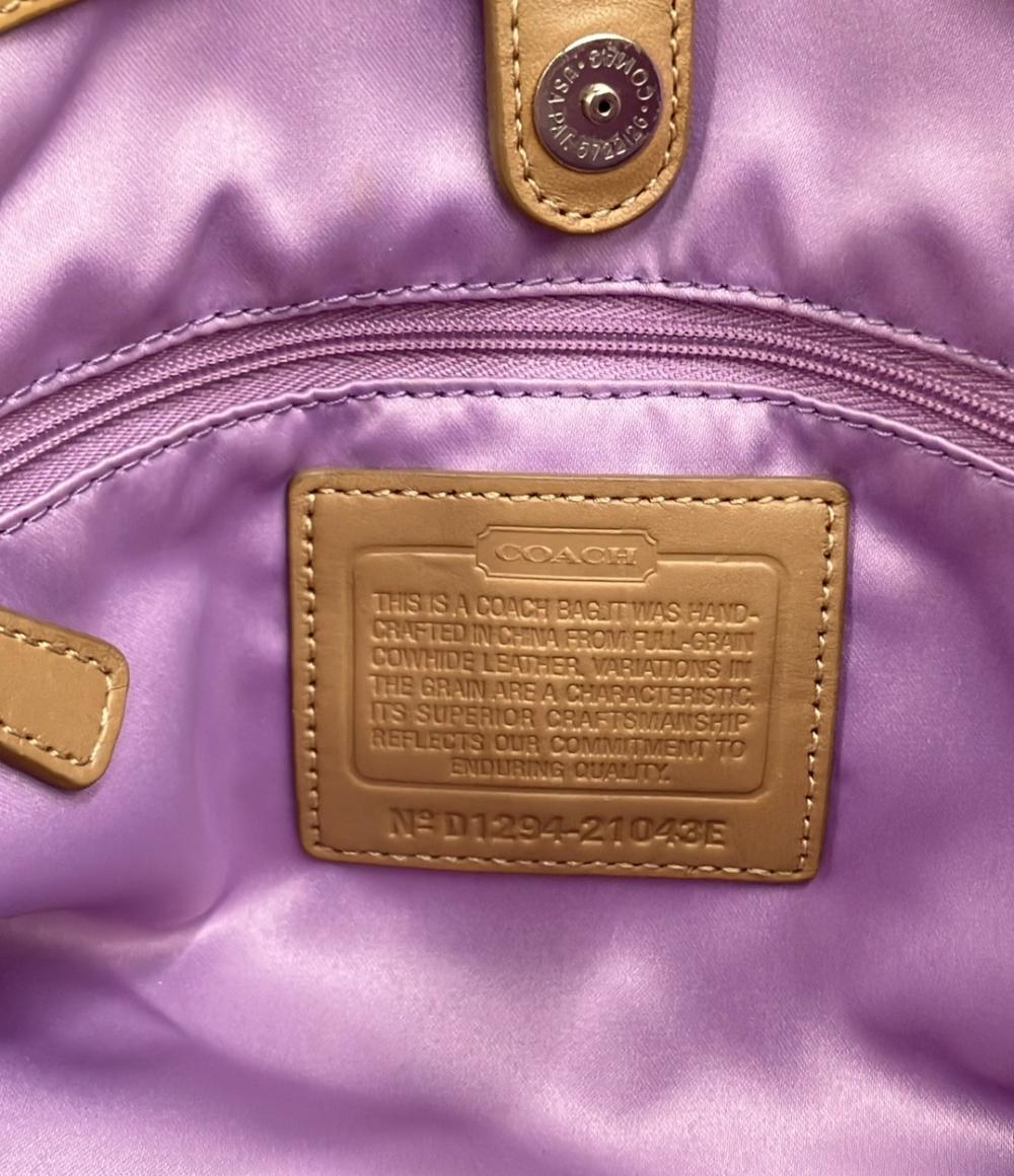 COACH 2WAY トートバッグ ショルダーバッグ  肩掛け エナメル 21043E レディース コーチ