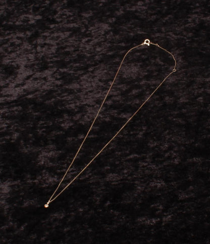 美品 アガット ネックレス K10 ダイヤ 0.02ct レディース agete