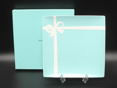美品 TIFFANY&Co. スクエアプレート 皿 24cm ブルーボックス ティファニー
