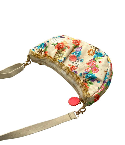 美品 LeSportsac ショルダーバッグ 斜め掛け フラワーモチー ベネフィットコラボ レディース レスポートサック