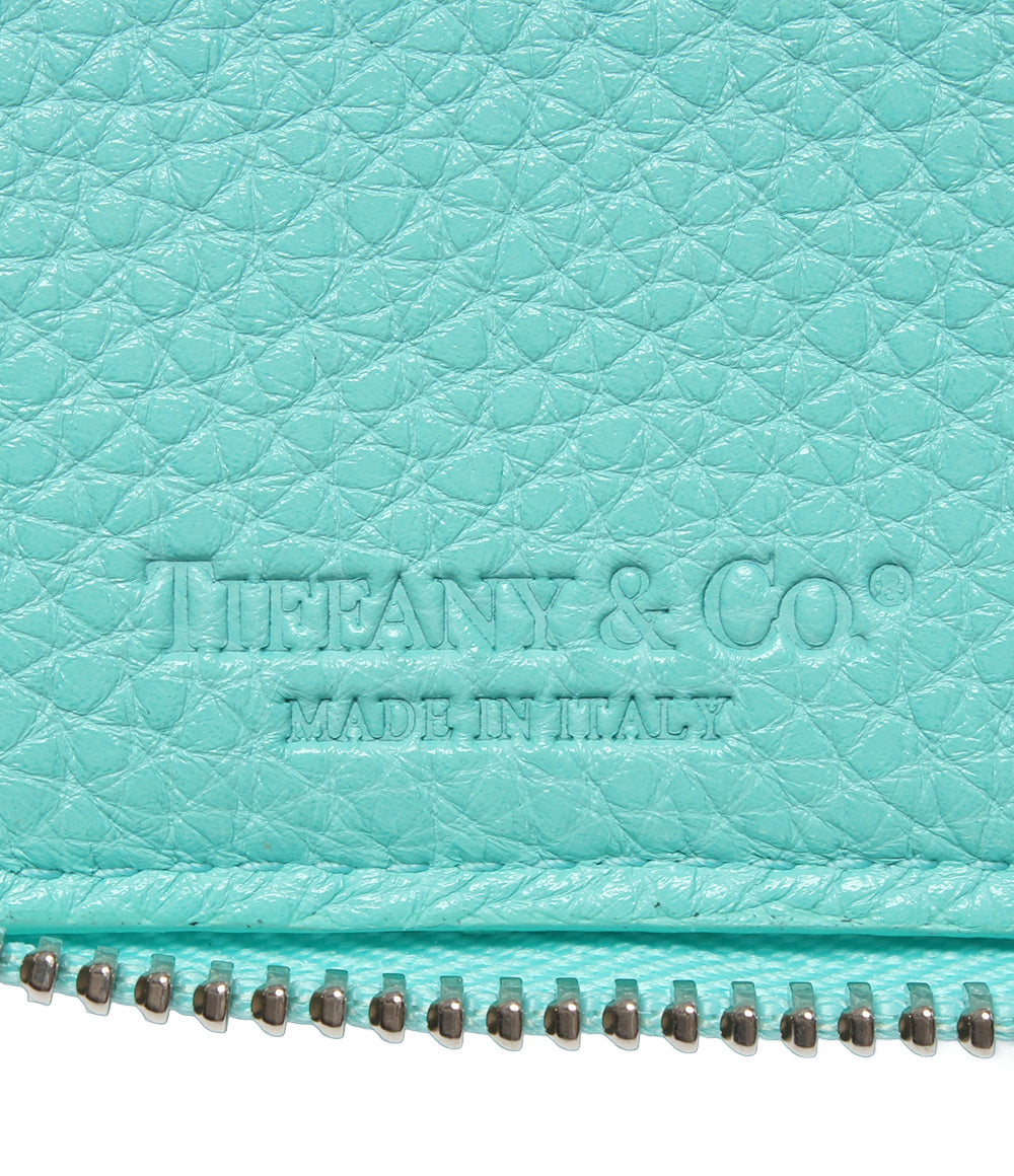 美品 Tiffany & Co. ラウンドファスナー二つ折り財布 レディース ティファニー
