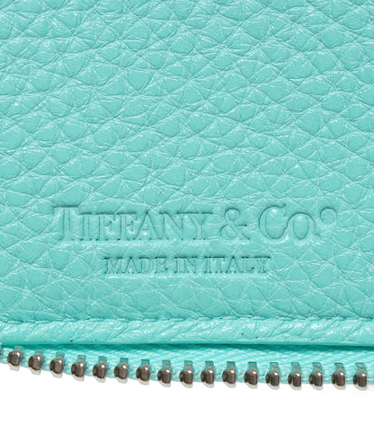 美品 Tiffany & Co. ラウンドファスナー二つ折り財布 レディース ティファニー