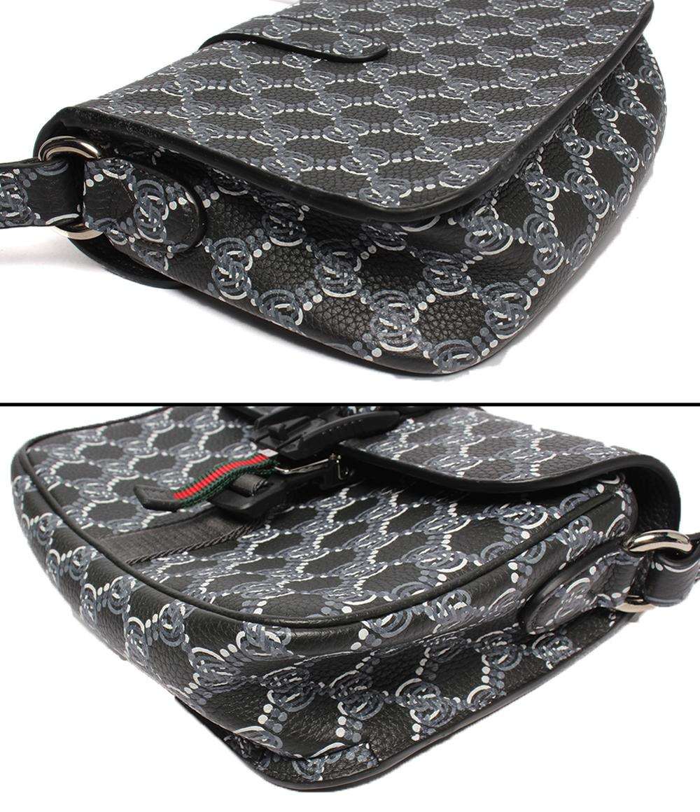 美品 GUCCI ショルダーバッグ 斜め掛け  シェリーライン GGシャドウ 800313 0416 レディース グッチ