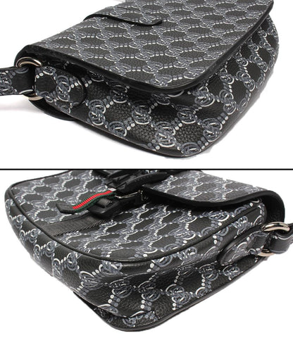 美品 GUCCI ショルダーバッグ 斜め掛け  シェリーライン GGシャドウ 800313 0416 レディース グッチ