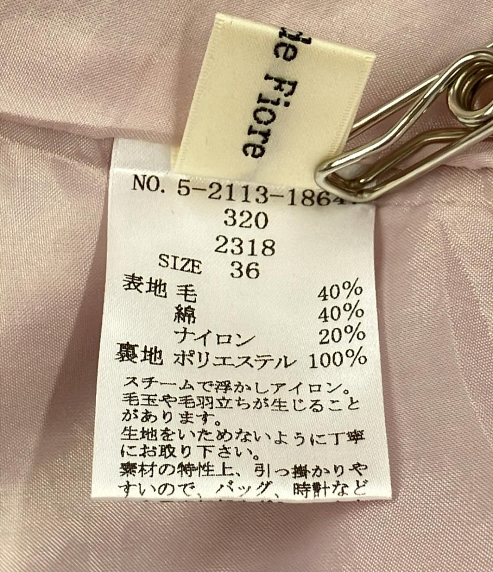 デビュードフィオレ ツイードノースリーブワンピース ベルト付 レディース SIZE 36 (S) Debut de Fiore