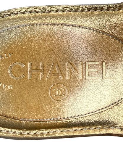 訳あり CHANEL カメリア フラットサンダル レディース SIZE 39 シャネル