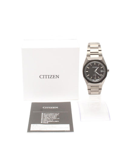美品 CITIZEN 腕時計 アテッサ ATTESA ソーラー ブラック H128-00CWT01 メンズ シチズン
