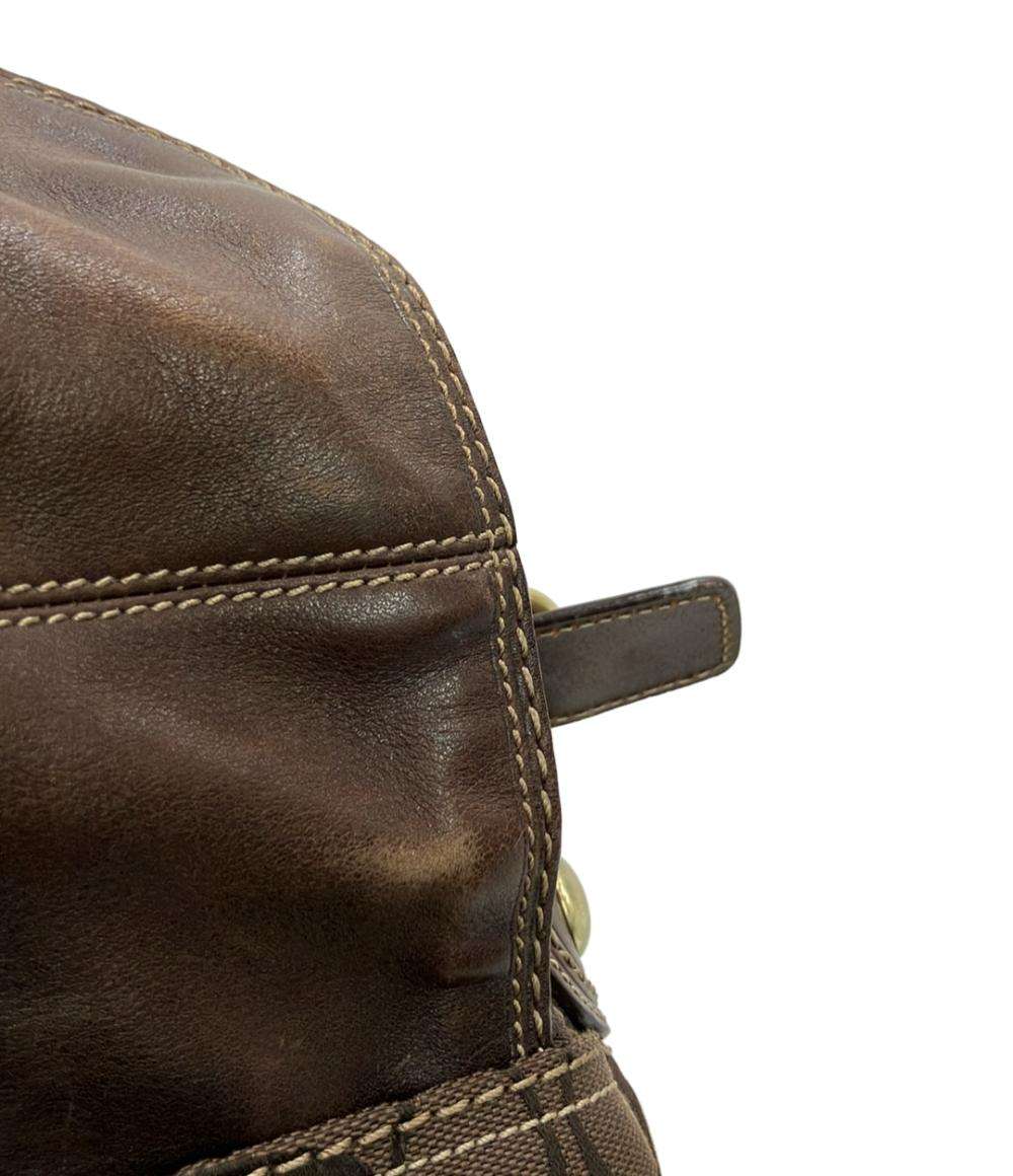 COACH ショルダーバッグ 斜め掛け キャンバス レザーシグネチャー 11436 レディース コーチ