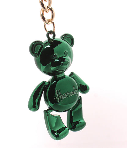 美品 Harrods キーリング キーホルダー チャーム ベアモチーフ クマモチーフ レディース ハロッズ