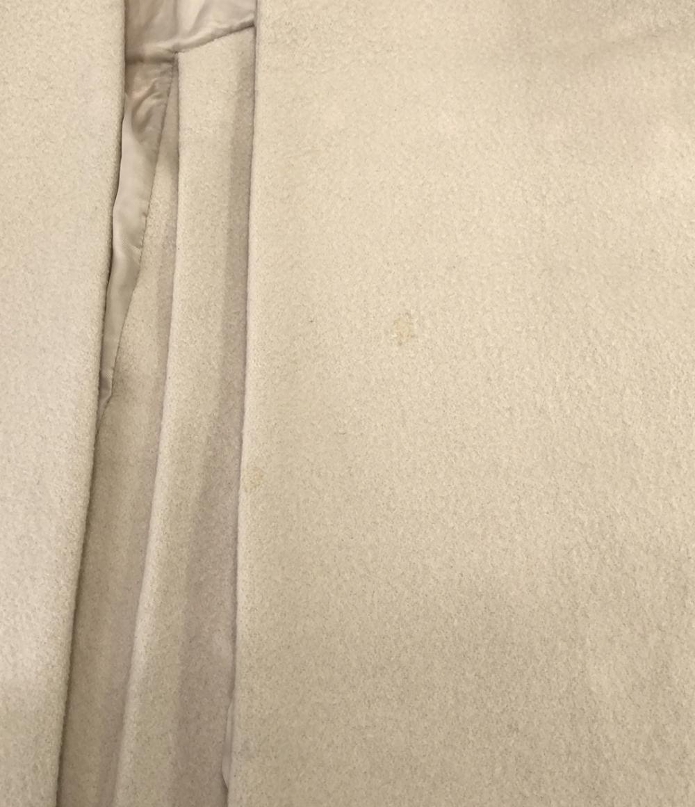 美品☆SNIDEL ウールリバーレディコート カシミヤガウンコート ロング丈 スナイデル SNIDEL ウールカシミヤコート （ライトブルー） -靴