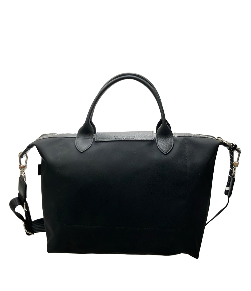 美品 Longchamp ハンドバッグ ショルダーバッグ 2WAY 斜め掛け ナイロン ル プリアージュ ユニセックス ロンシャン