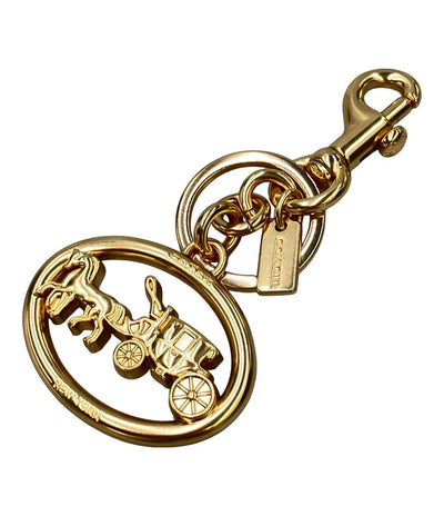 美品 COACH ホース アンド キャリッジ バッグ チャーム レディース コーチ