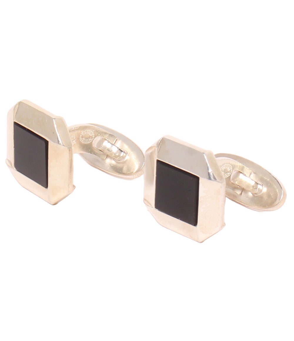 Georg Jensen カフス SV925 オニキス 202 メンズ ジョージジェンセン