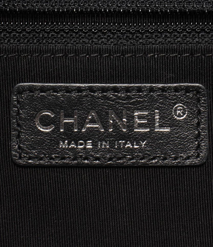 シャネル チェーントートバッグ ラムスキン シルバー金具 マトラッセ レディース CHANEL