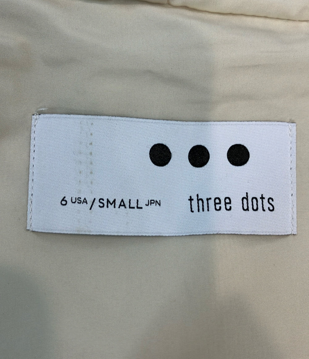three dots プードルボアフーディーベスト レディース SIZE S スリードッツ