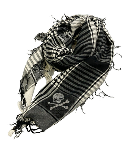 美品 mastermind JAPAN アフガンストール ストライプ 千鳥格子 メンズ レディース マスターマインドジャパン