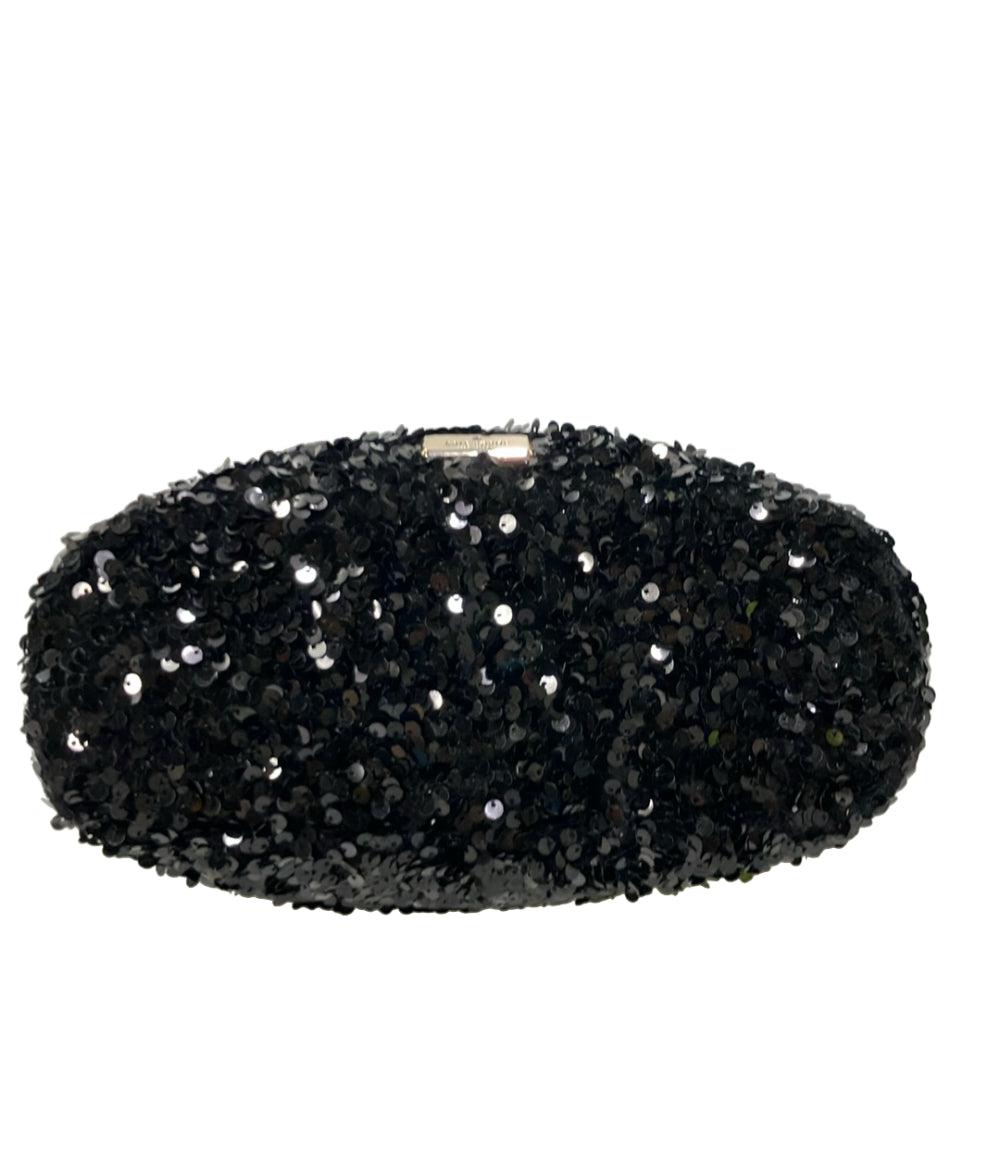 美品 Kate Spade ショルダーバッグ チェーンバッグ 斜め掛け がま口 スパンコール レディース ケイトスペード
