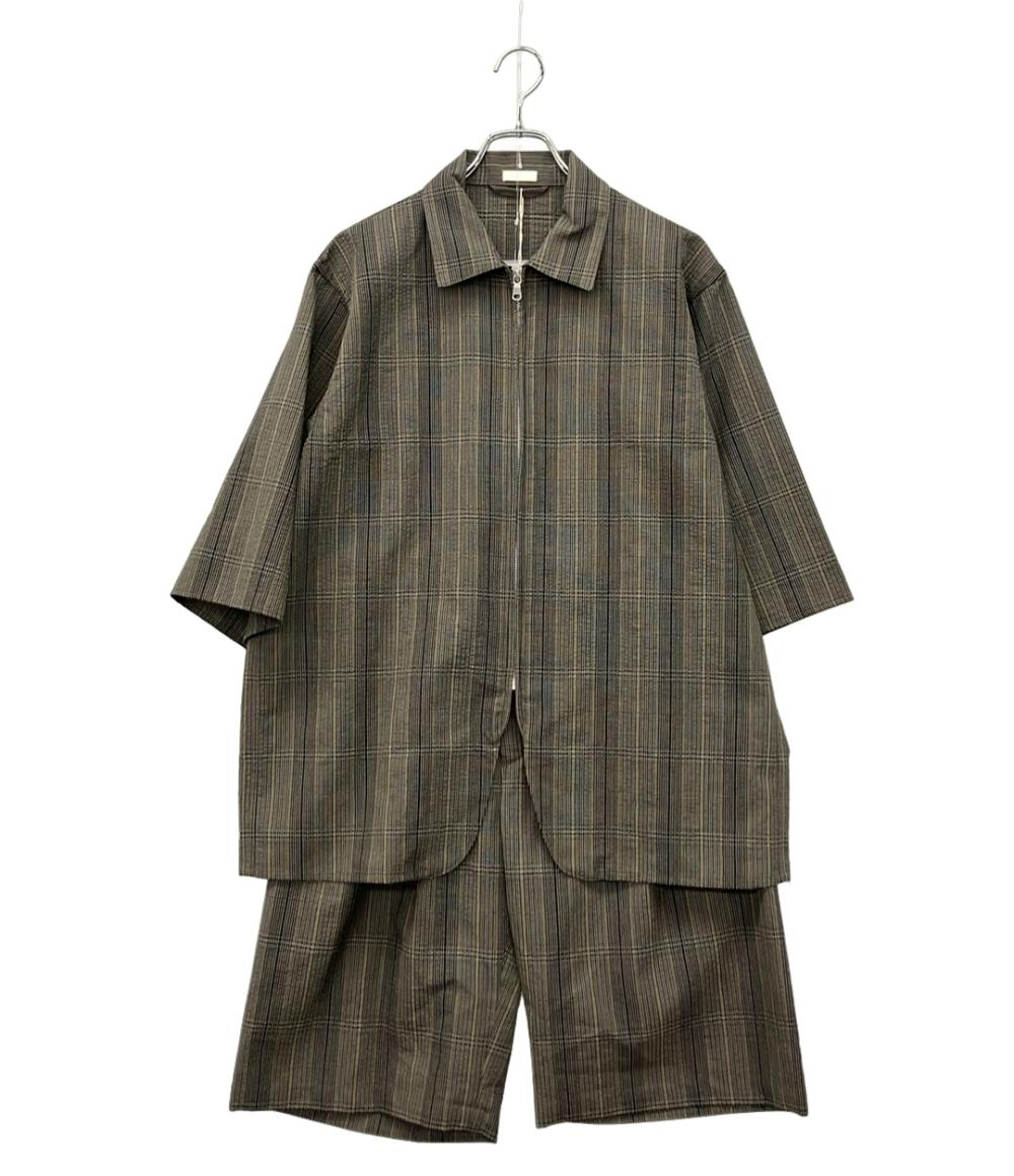 SEEALL 半袖 ジップアップブルゾン セットアップ メンズ SIZE 4 シーオール