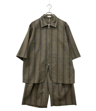 SEEALL 半袖 ジップアップブルゾン セットアップ メンズ SIZE 4 シーオール