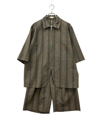 SEEALL 半袖 ジップアップブルゾン セットアップ メンズ SIZE 4 シーオール