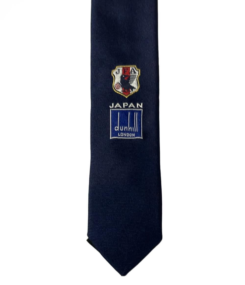 美品 ダンヒル ネクタイ シルク100% 2015年サッカー日本代表