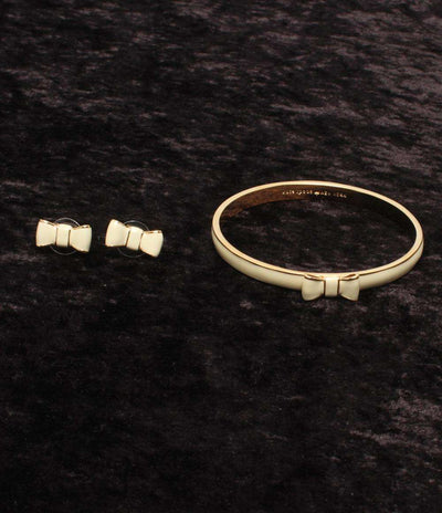 ケイトスペード バングル ピアスリボンモチーフ  2点セット レディース kate spade