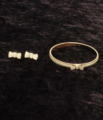 ケイトスペード バングル ピアスリボンモチーフ  2点セット レディース kate spade