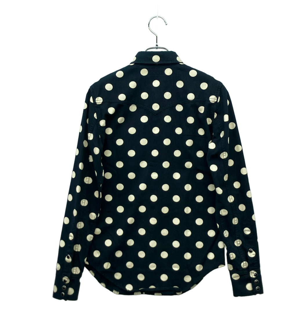 SAINT LAURENT 長袖シャツ Polka Dot Western Shirt メンズ SIZE S サンローラン
