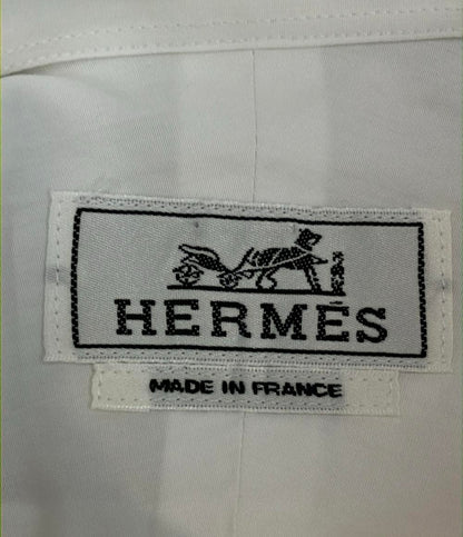 HERMES 半袖シャツ HERMES プルオーバー ストライプライン メンズ SIZE 42 (M) エルメス