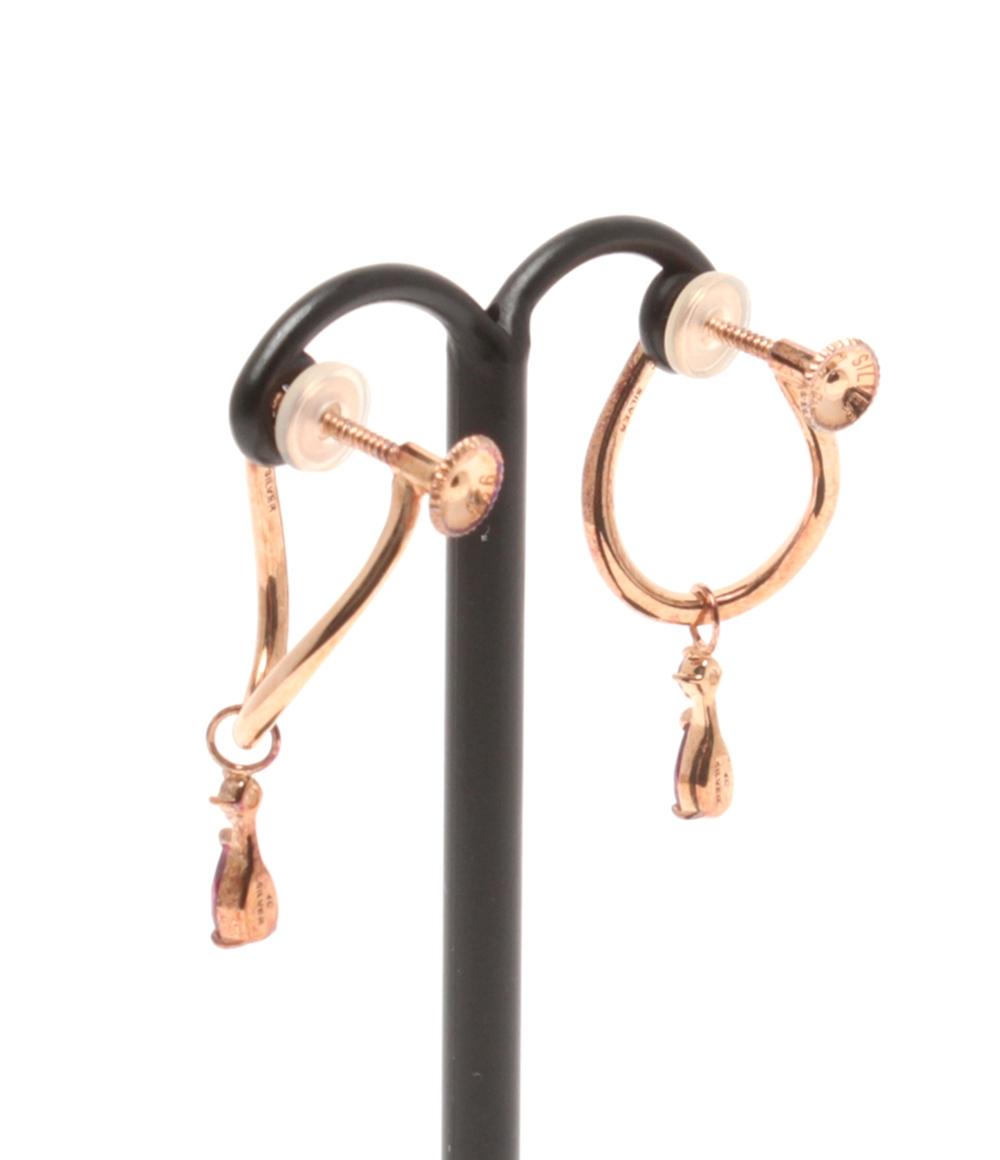 4℃ イヤリング SV SV925 ロードライトガーネット レディース ヨンドシー